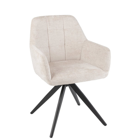 J-Line stoel Louna - ijzer/acryl - ivoor