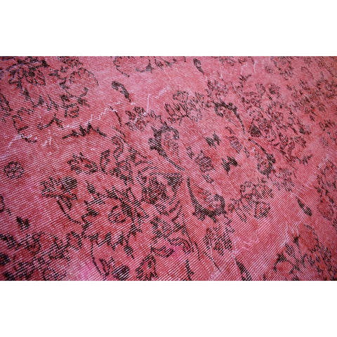 Roze vintage vloerkleed - 292x193 cm - HANDGEMAAKT