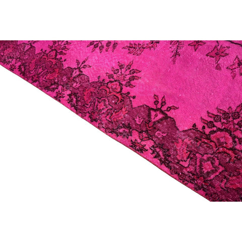 Roze vintage vloerkleed - 280x177 cm - HANDGEMAAKT