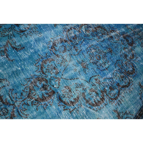 Turquoise vintage vloerkleed - 303x188 cm - HANDGEMAAKT
