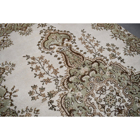 Licht vintage vloerkleed - 249x160 cm - HANDGEMAAKT