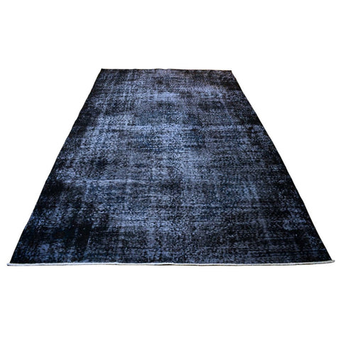 Blauw vintage vloerkleed - 270x160 cm - HANDGEMAAKT