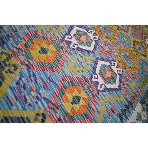 Kleurrijke kelim - 295x205 cm - HANDGEMAAKT
