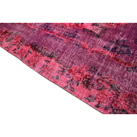 Roze vintage vloerkleed - 277x170 cm - HANDGEMAAKT
