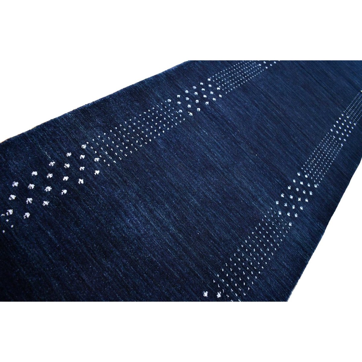 Blauwe Gabbeh loper - 284x80 cm - HANDGEMAAKT