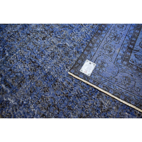 Blauw vintage vloerkleed - 315x204 cm - HANDGEMAAKT