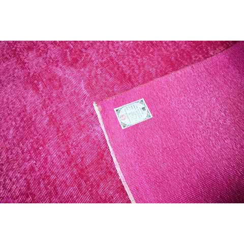 Roze vintage vloerkleed - 284x167 cm - HANDGEMAAKT