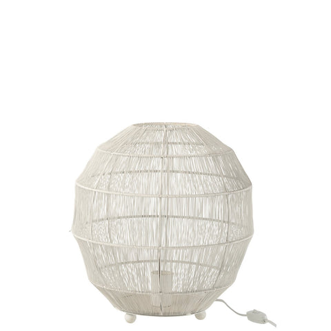 J-Line tafellamp - metaal - wit