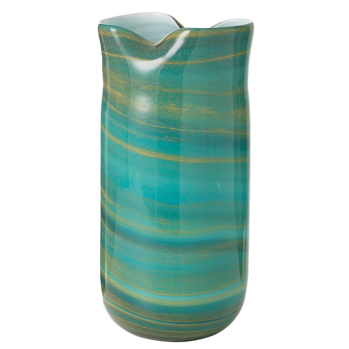 J-Line vaas Golf - glas - mix - large - 41.50 cm hoog