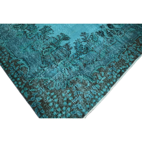 Turquoise vintage vloerkleed - 272x175 cm - HANDGEMAAKT