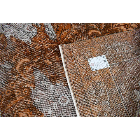 Bruin vintage vloerkleed - 285x163 cm - HANDGEMAAKT