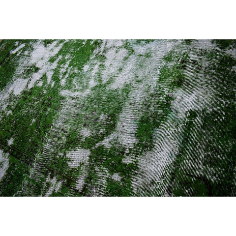 Super vintage groen vloerkleed - 287x197 cm - HANDGEMAAKT