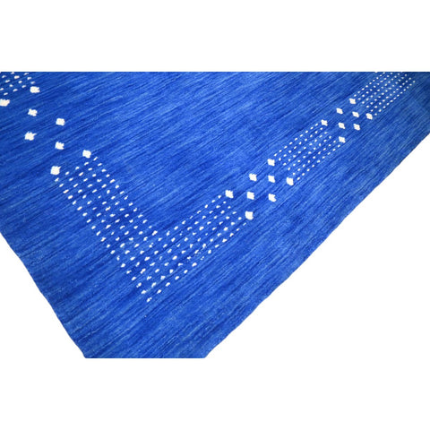 Blauw Gabbeh vloerkleed - 215x140 cm - HANDMADE