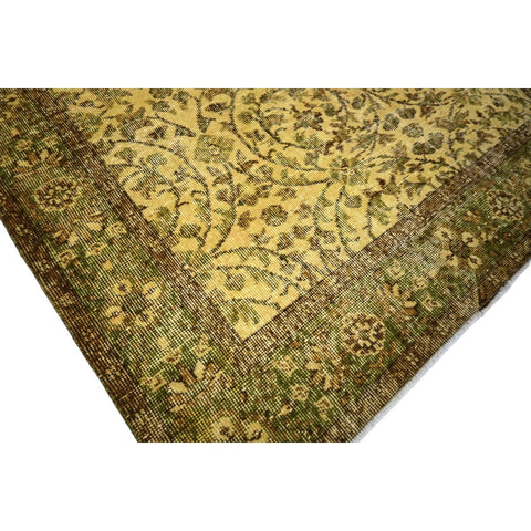 Geel vintage vloerkleed - 282x170 cm - HANDGEMAAKT