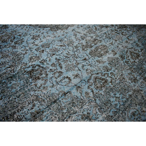 Blauw vintage vloerkleed - 275x170 cm - HANDGEMAAKT