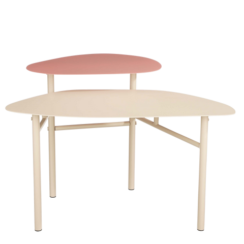 Selena Bijzettafel - L68 x B45 x H46 cm - Metaal - Roze