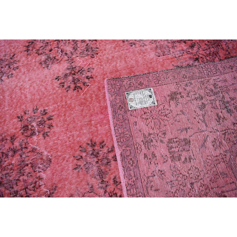 Roze vintage vloerkleed - 317x205 cm - HANDGEMAAKT