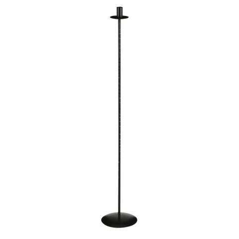 Kantas Kandelaar - H90 x Ø15 cm - Metaal - Zwart