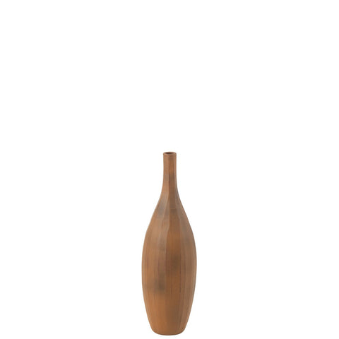 J-Line Vaas Fles Terra Roest Small