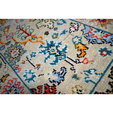 Beige Azeri vloerkleed - 93x66 cm - HANDGEMAAKT
