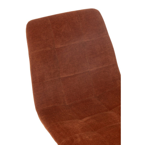 J-Line Eetstoel Clark Metaal/Polyester Roest