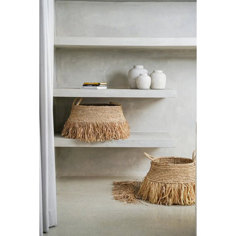 De Raffia Deluxe Manden - Naturel - M