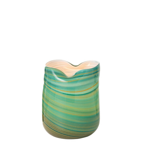J-Line vaas Golf - glas - mix - small - 20.00 cm hoog