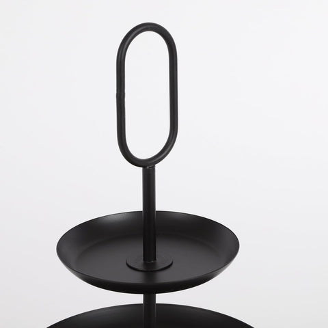 Rama Etagère 3 Laags - H55 x Ø38 cm - Metaal - Zwart