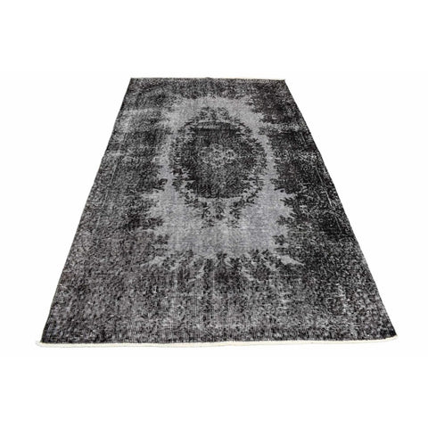Grijs vintage vloerkleed - 206x110 cm - HANDGEMAAKT