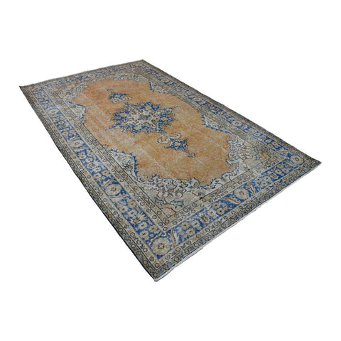 Vintage vloerkleed oranje - 274x172 cm - HANDGEMAAKT