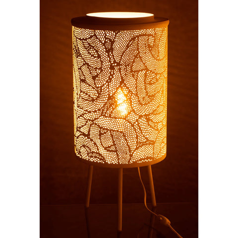 J-Line lamp Geperforeerd - metaal - wit