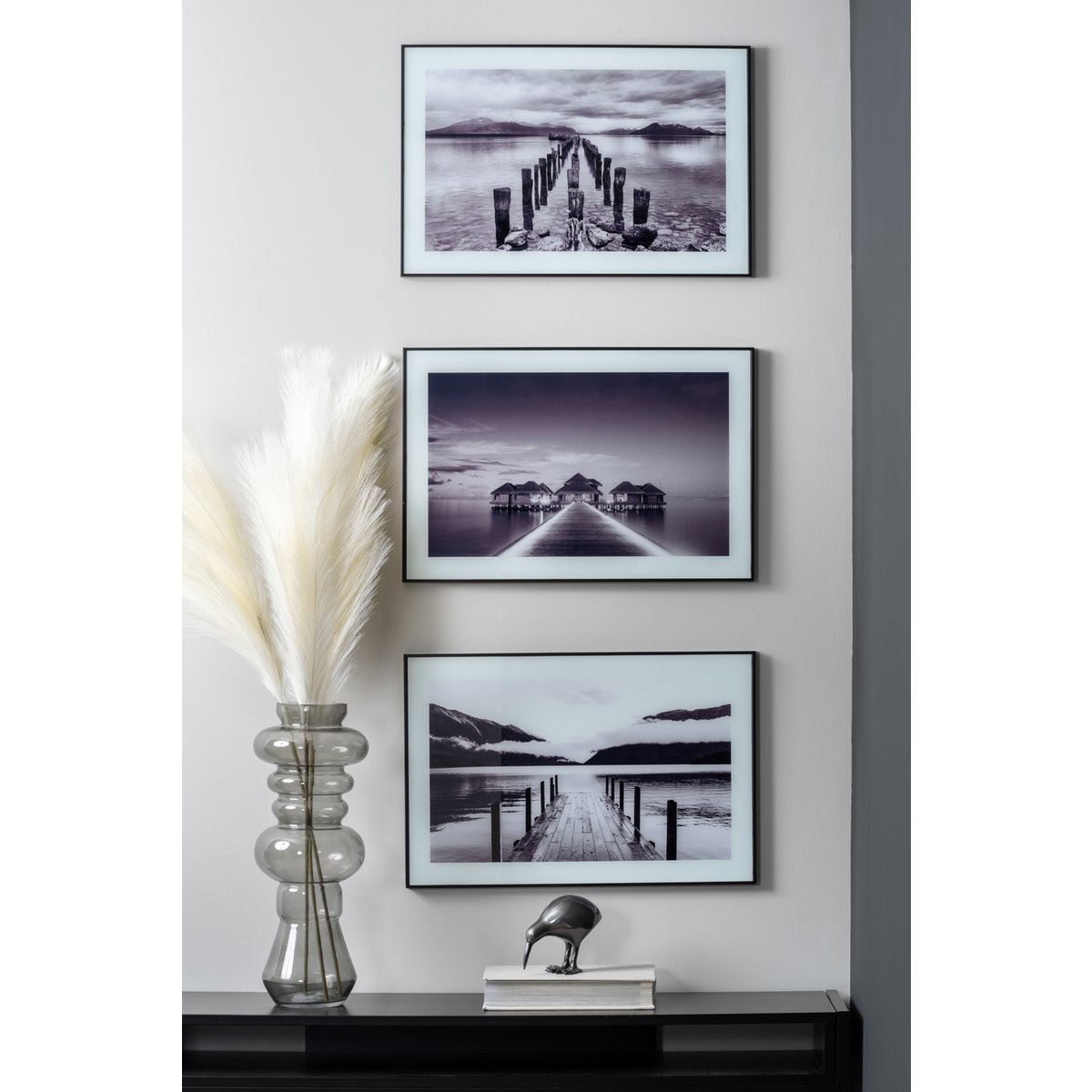 Fotokunst Palen in Water Groot