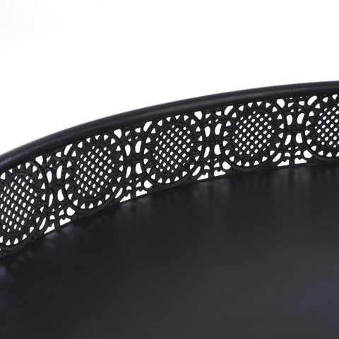 Lagune Salontafel - H46 x Ø70 cm - Metaal - Zwart