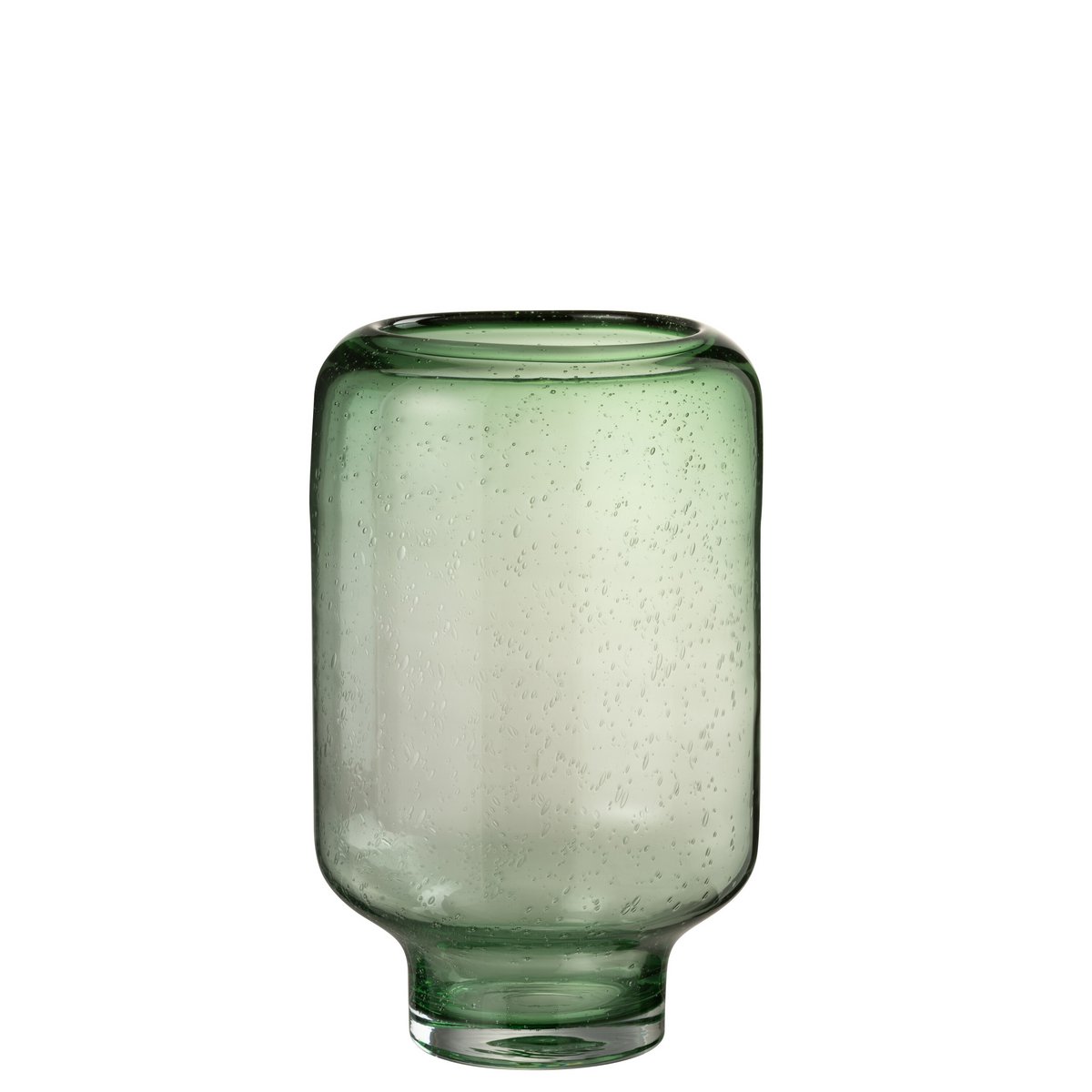 J-Line vaas Nora Op Voet Rond - glas - lichtgroen - L - 36.00 cm hoog