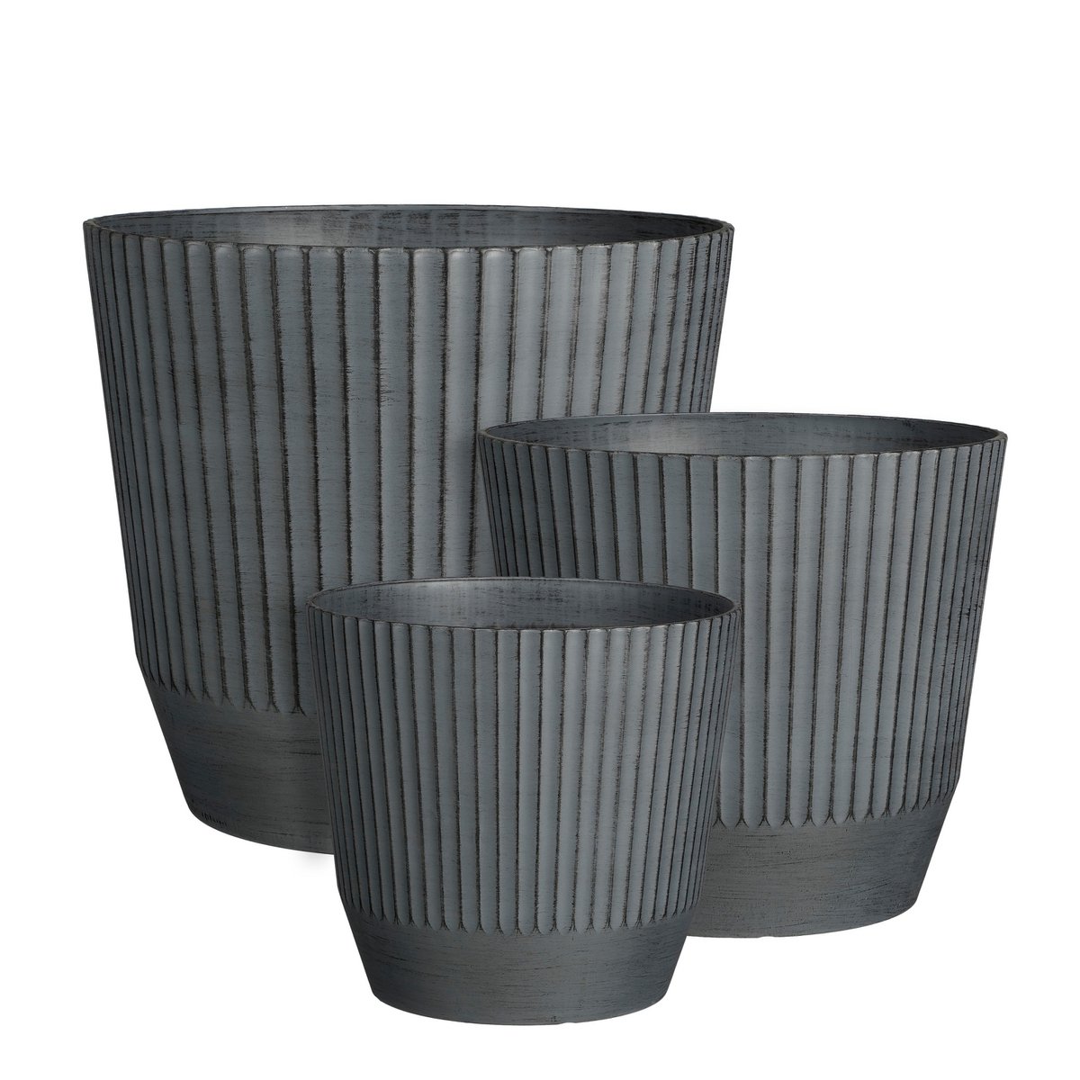 Rio Bloempot voor Buiten - H40,5 x Ø45 cm - Donkergrijs