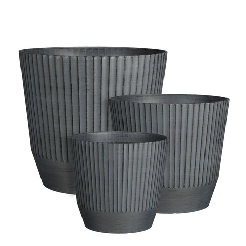 Rio Bloempot voor Buiten - H40,5 x Ø45 cm - Donkergrijs