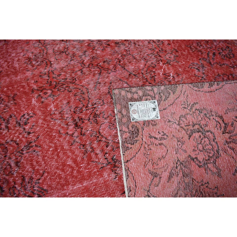Rood vintage vloerkleed - 240x148 cm - HANDGEMAAKT