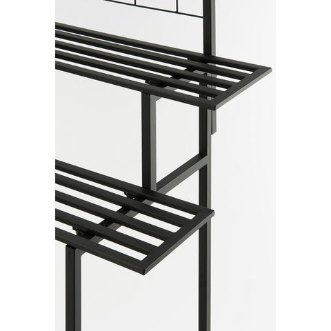 Greenrax Plantenstandaard - L90 x B44 x H190 cm - Metaal - Zwart