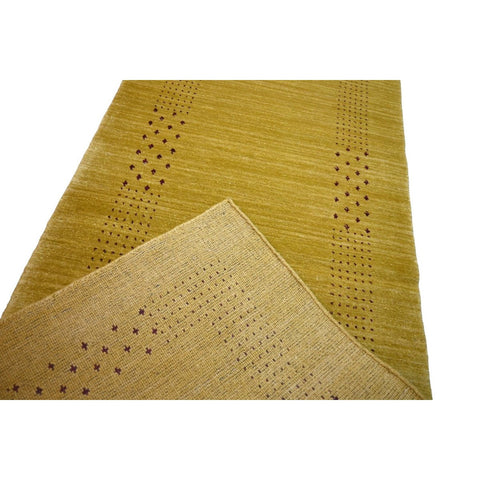Goud gele Gabbeh loper - 286x80 cm - HANDGEMAAKT