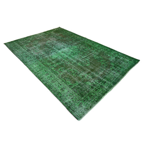 Groen vintage vloerkleed - 270x180 cm - HANDGEMAAKT