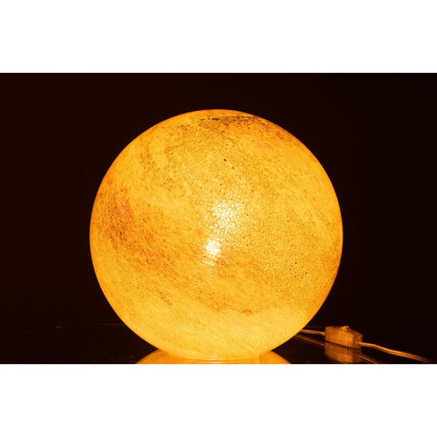 J-Line lamp Dany Strepen Rond - glas - geel - large