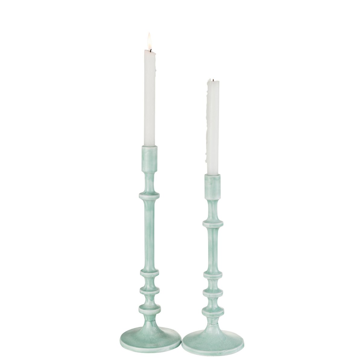 J-Line kandelaar Klassiek - aluminium - blauw - large