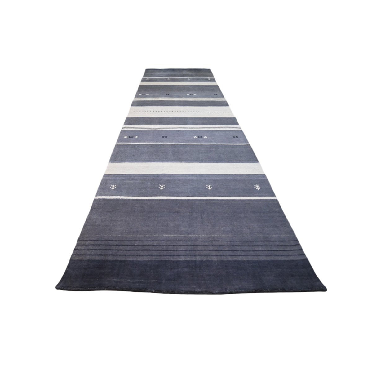 Gestreepte Gabbeh loper - 312x80 cm - HANDGEMAAKT