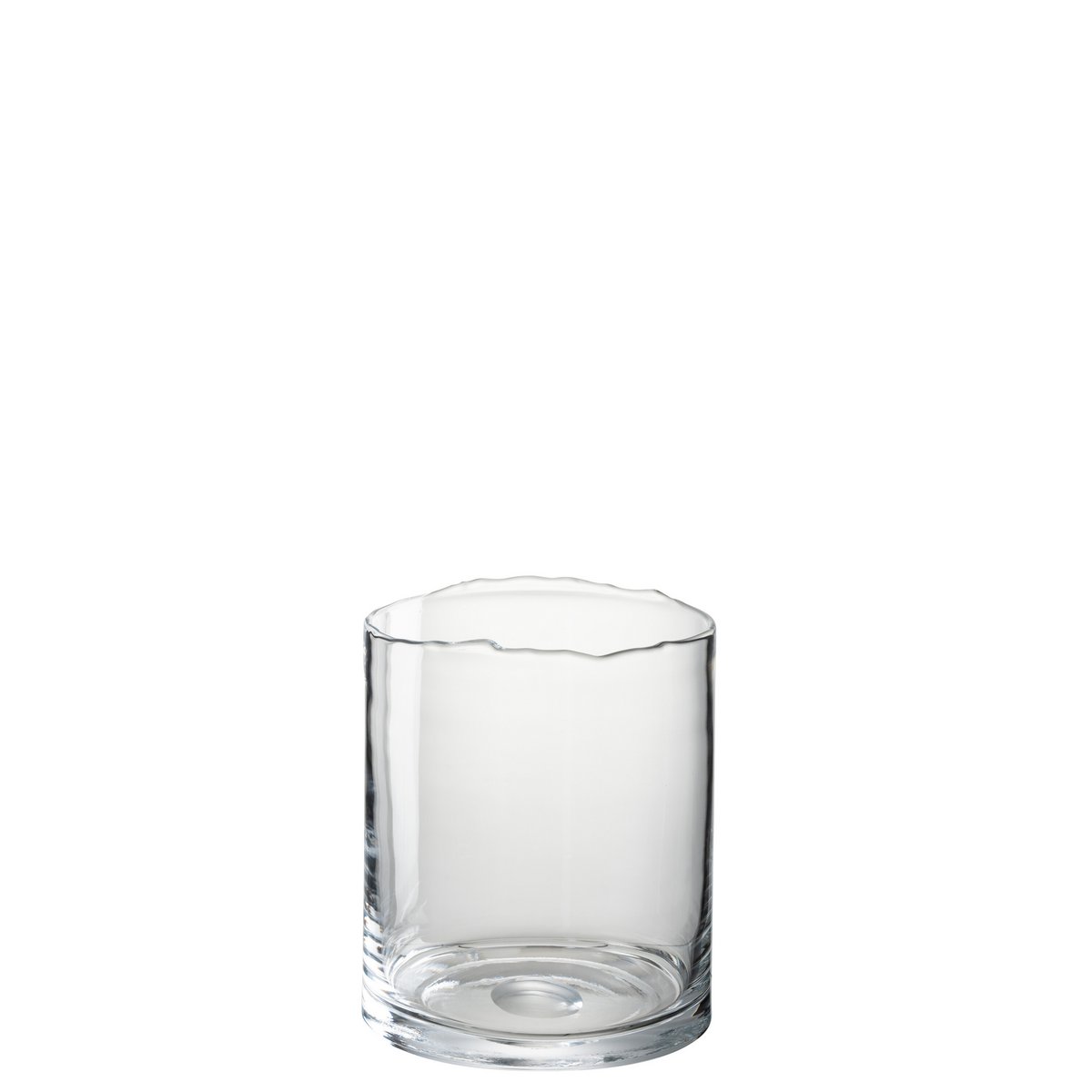 J-Line windlicht Onregelmatige Rand - kaarshouder - glas - transparant