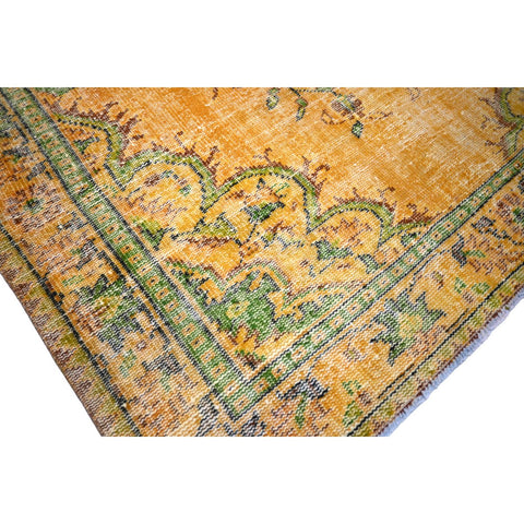 Geel vintage vloerkleed - 267x170 cm - HANDGEMAAKT