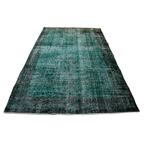 Groen vintage vloerkleed - 274x173 cm - HANDGEMAAKT