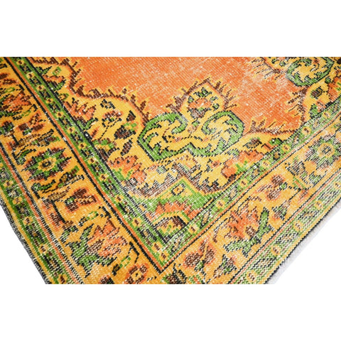 Oranje vintage vloerkleed - 250x152 cm - HANDGEMAAKT