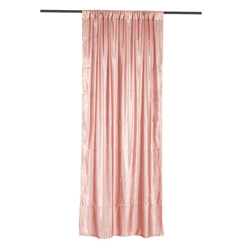 J-Line Gordijn Omkeerbaar Sequin Roze/Champagne