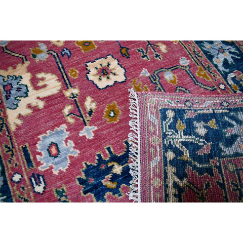 Roze Azeri vloerkleed - 188x126 cm - HANDGEMAAKT