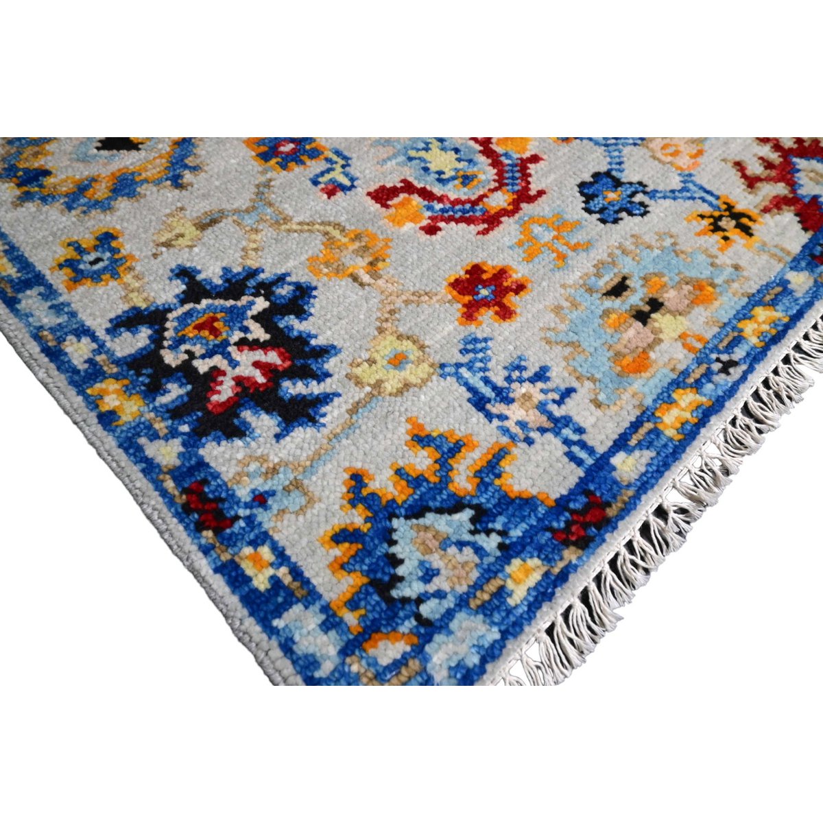 Beige Azeri vloerkleed - 94x67 cm - HANDGEMAAKT